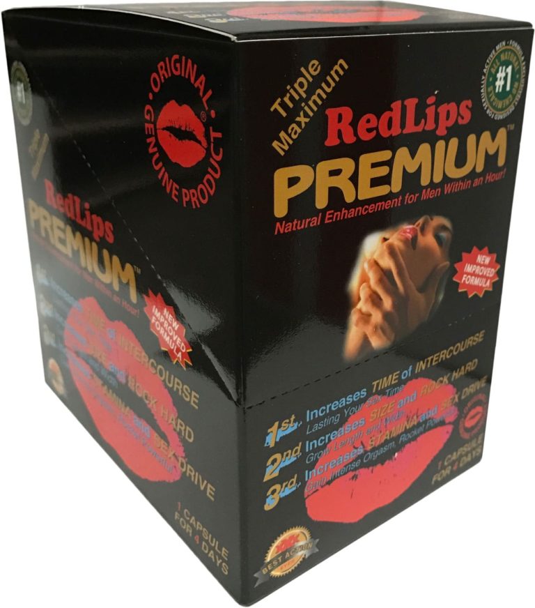 Redlips Male Sexual Enhancement Pill Box Of 30 Pills Enhanceme